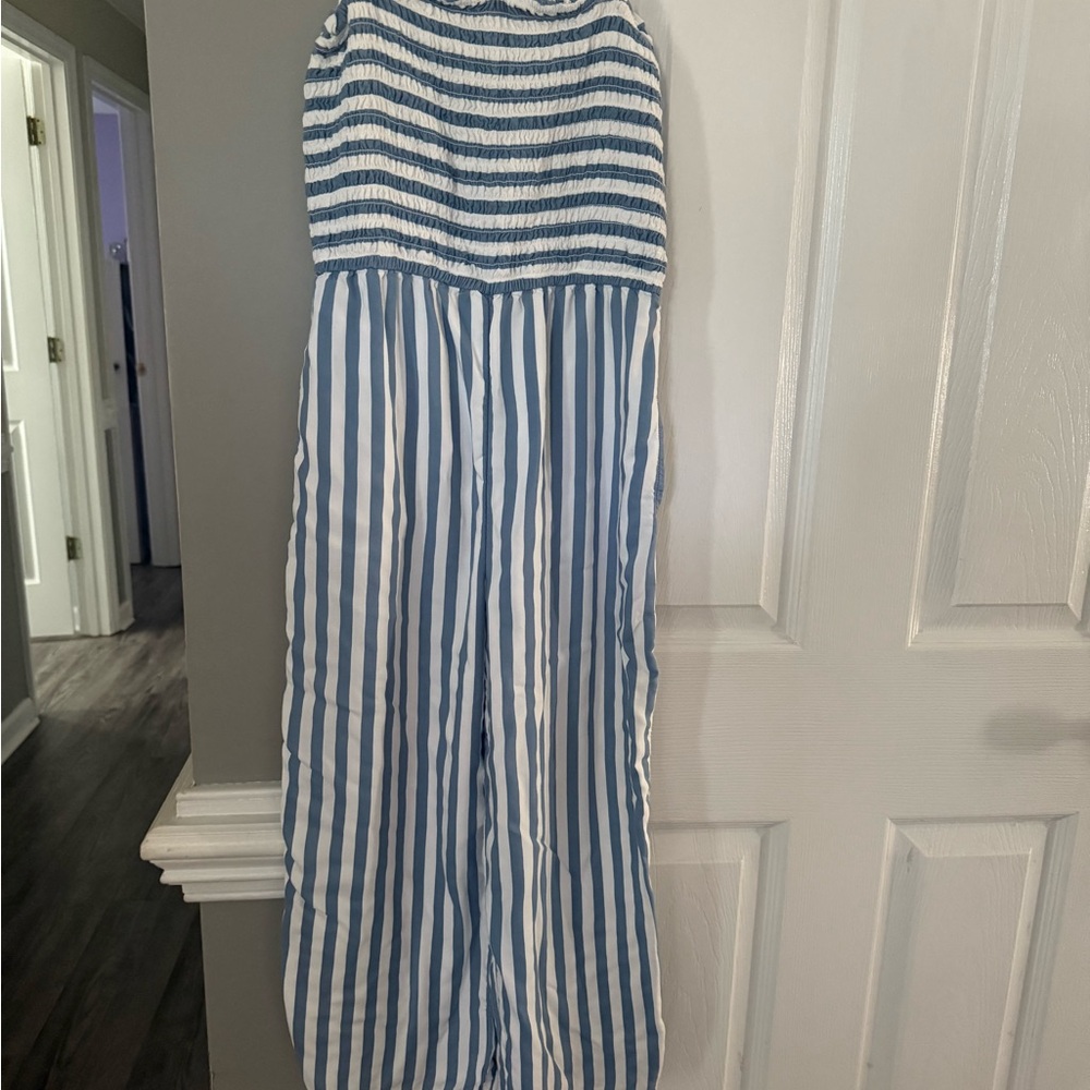 Abercrombie Kids Blue and White Striped Outfit